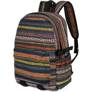 Durable Vintage Style Casual Backpack for Women - Fashionable Blue Bag